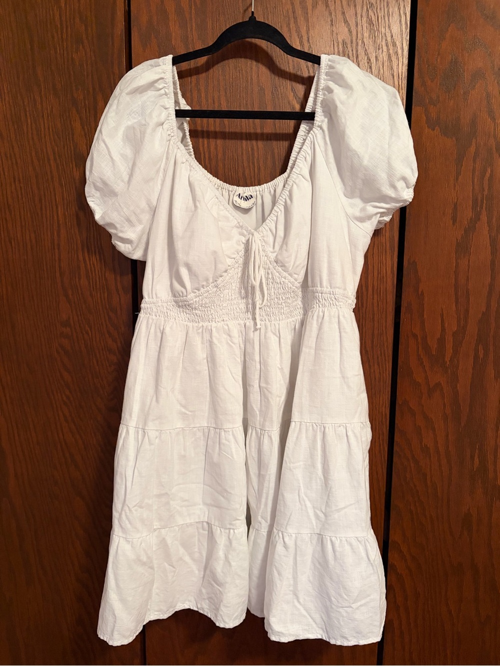 ARULA Linen White Dress